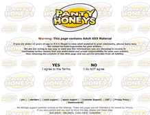 Tablet Screenshot of pantyhoneys.com